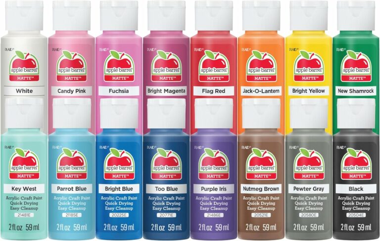 Is Apple Barrel Matte Acrylic Paint Waterproof?