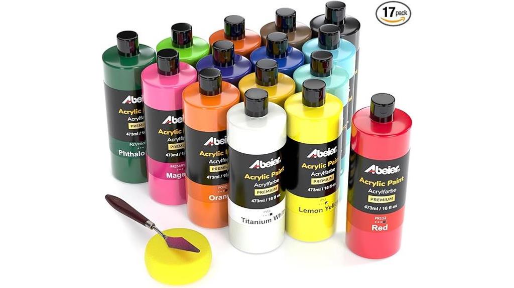 vibrant art supplies collection