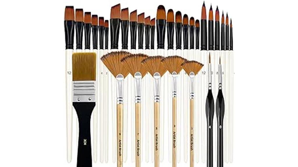 paint brushes for acrylic