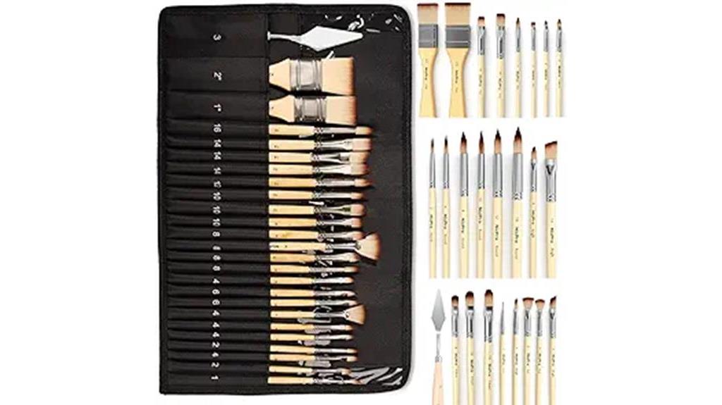 professional paint brush set