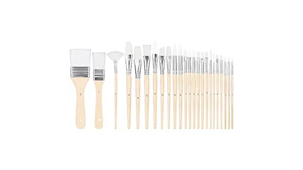 versatile nylon paint brushes
