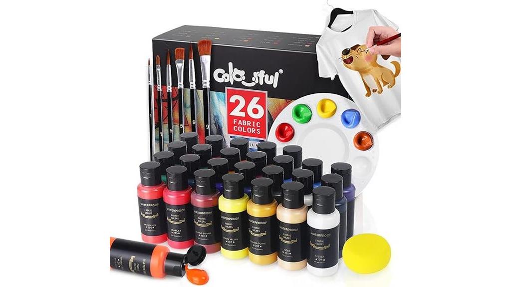 vibrant fabric paint set