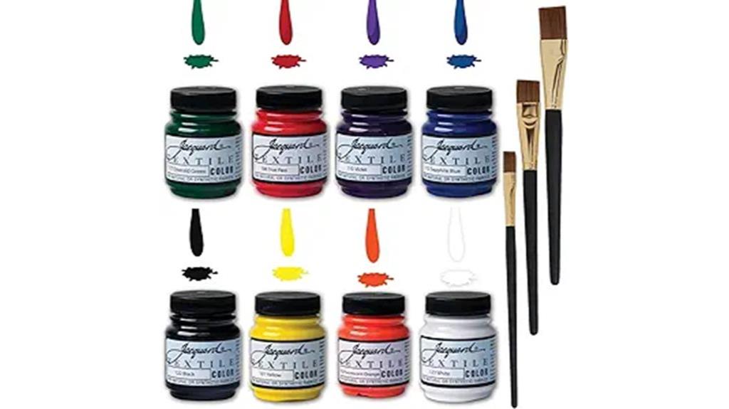 vibrant jacquard fabric painting