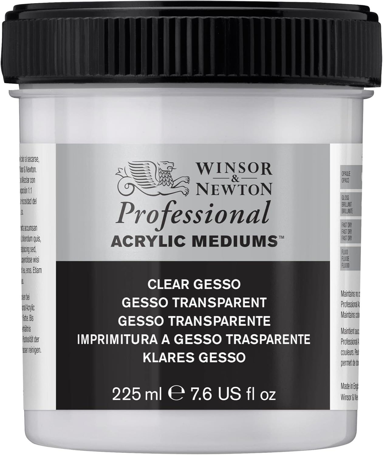Winsor & Newton Professional Acrylic Medium, Clear Gesso